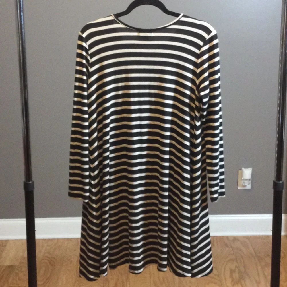 S Puella by Anthropologie black and cream striped dress - Picture 2 of 15